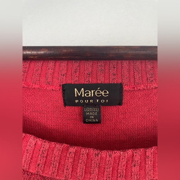 Oversized Colorblock Lightweight Sparkle Thread Marée Pour Toi Sweater - Picture 3 of 10